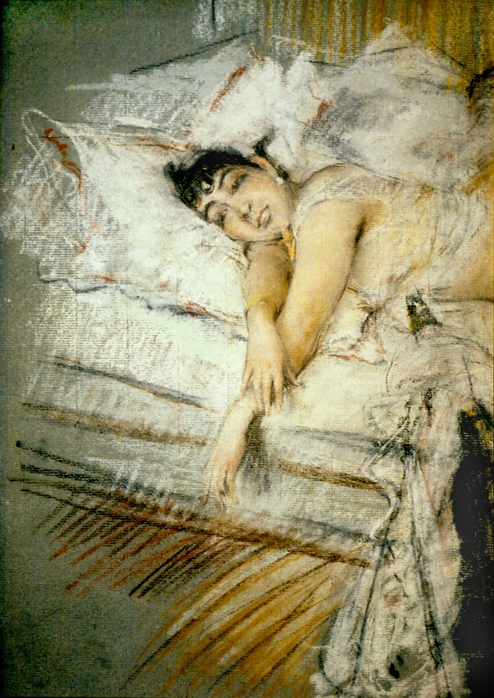 Giovanni Boldini | La contessa de Rasty a letto