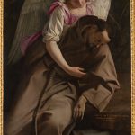 Gentileschi, Orazio (1562-1647): Saint Francis Held by an Angel Rome Galleria Nazionale d'Arte Antica *** Permission for usage must be provided in writing from Scala.