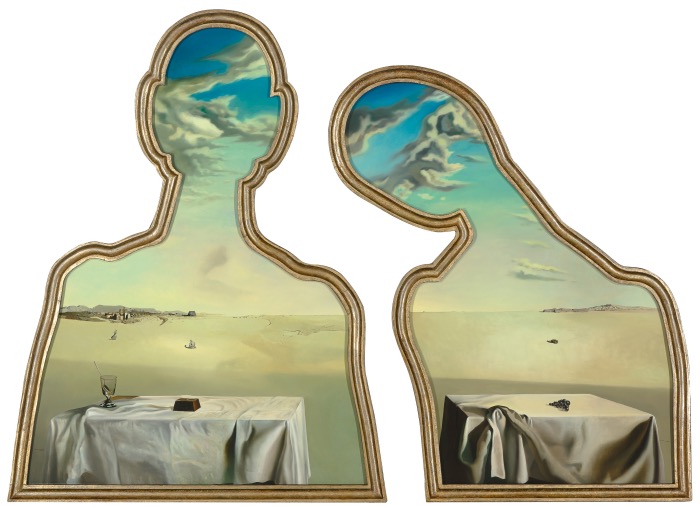 Salvador Dalí | Couple aux têtes pleines de nuages