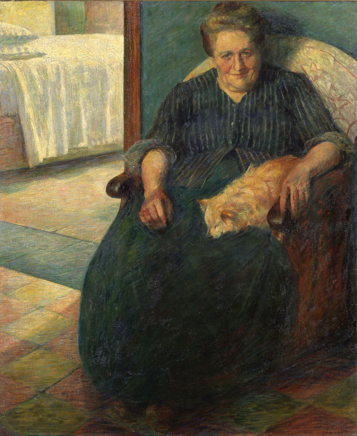 Umberto Boccioni, La signora Virginia, 1905, olio su tela. Museo del Novecento, Milano.