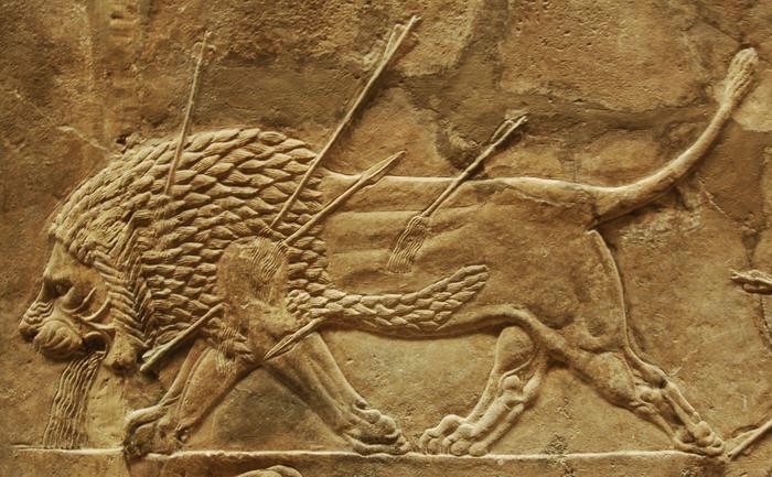 Caccia al leone di Assurbanipal