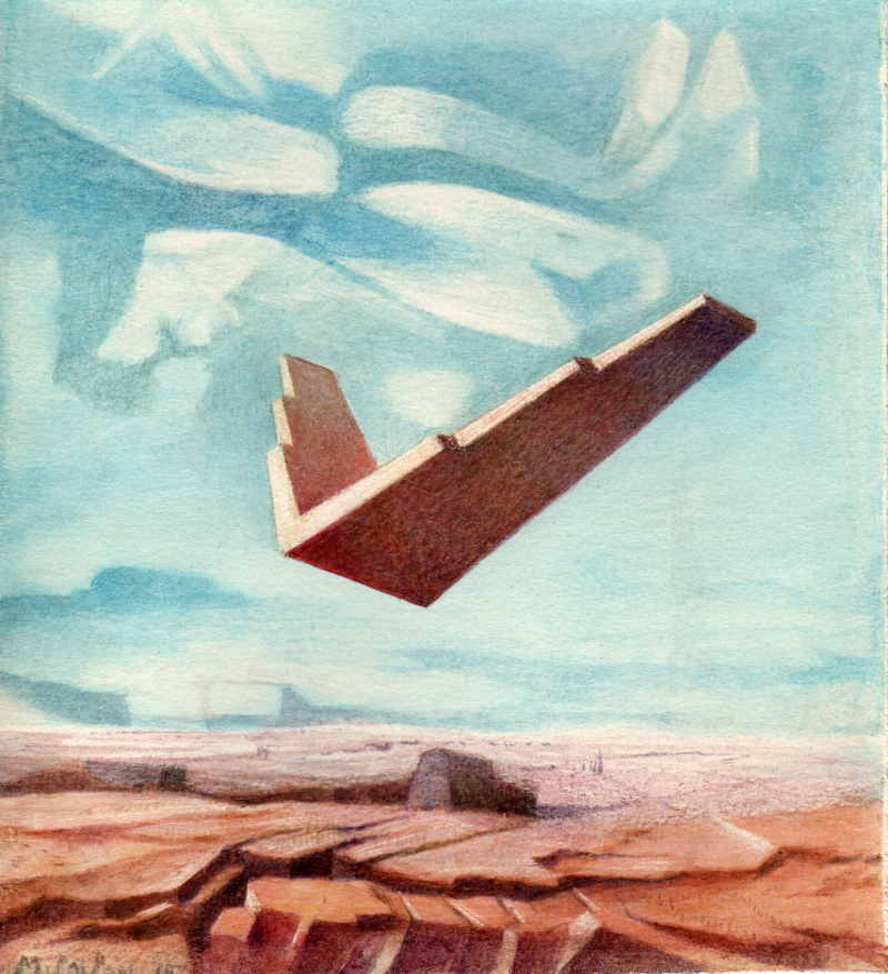 Massimo Scolari 2015 ALI DOLOMITICHE watercolor on paper