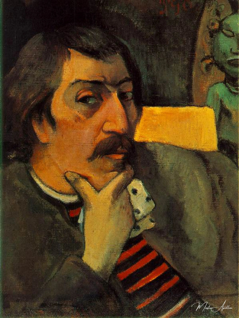 Gauguin autoritratto con idolo